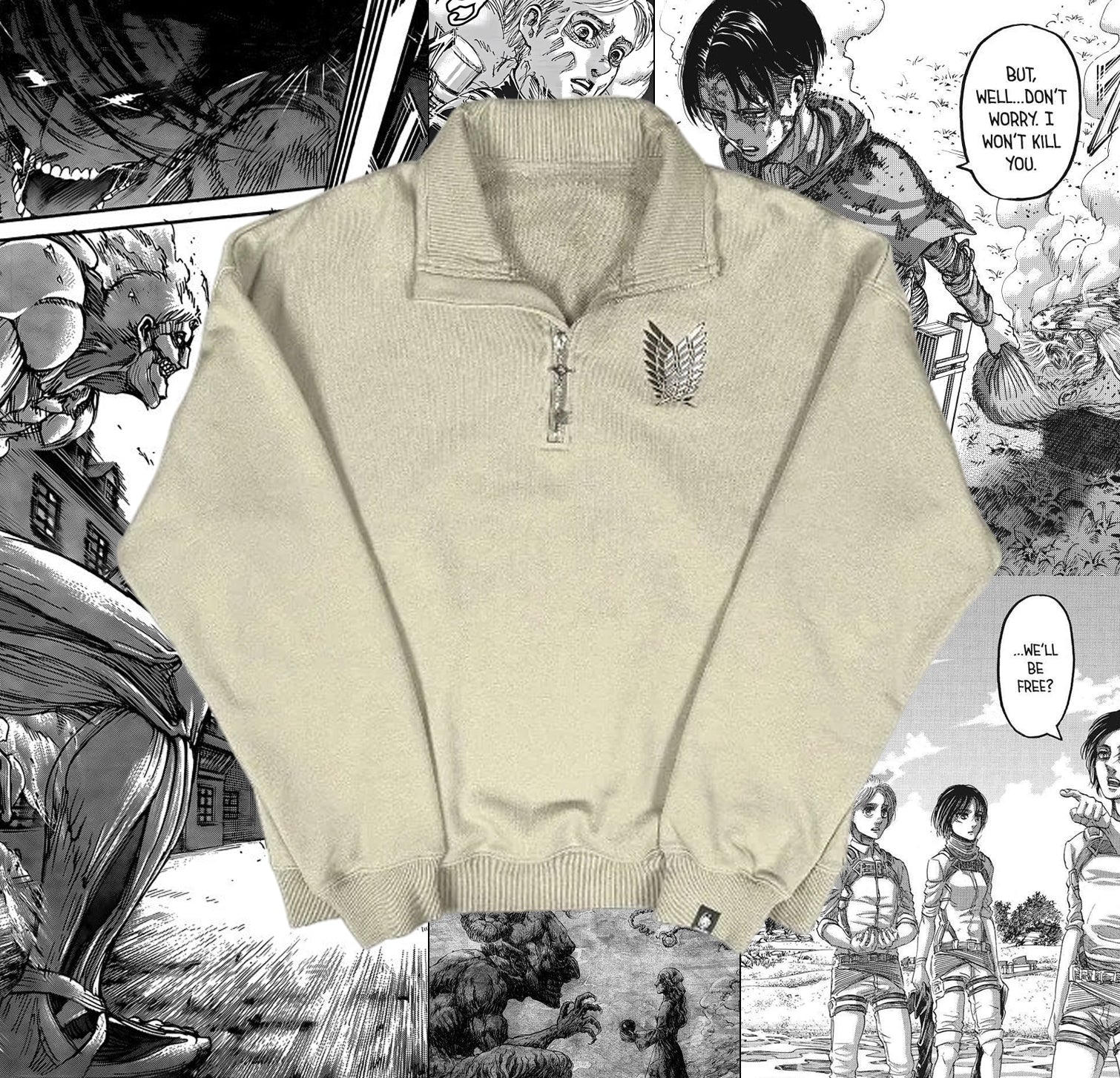 Attack on Titan - Wings Of Freedom Quarter Zip