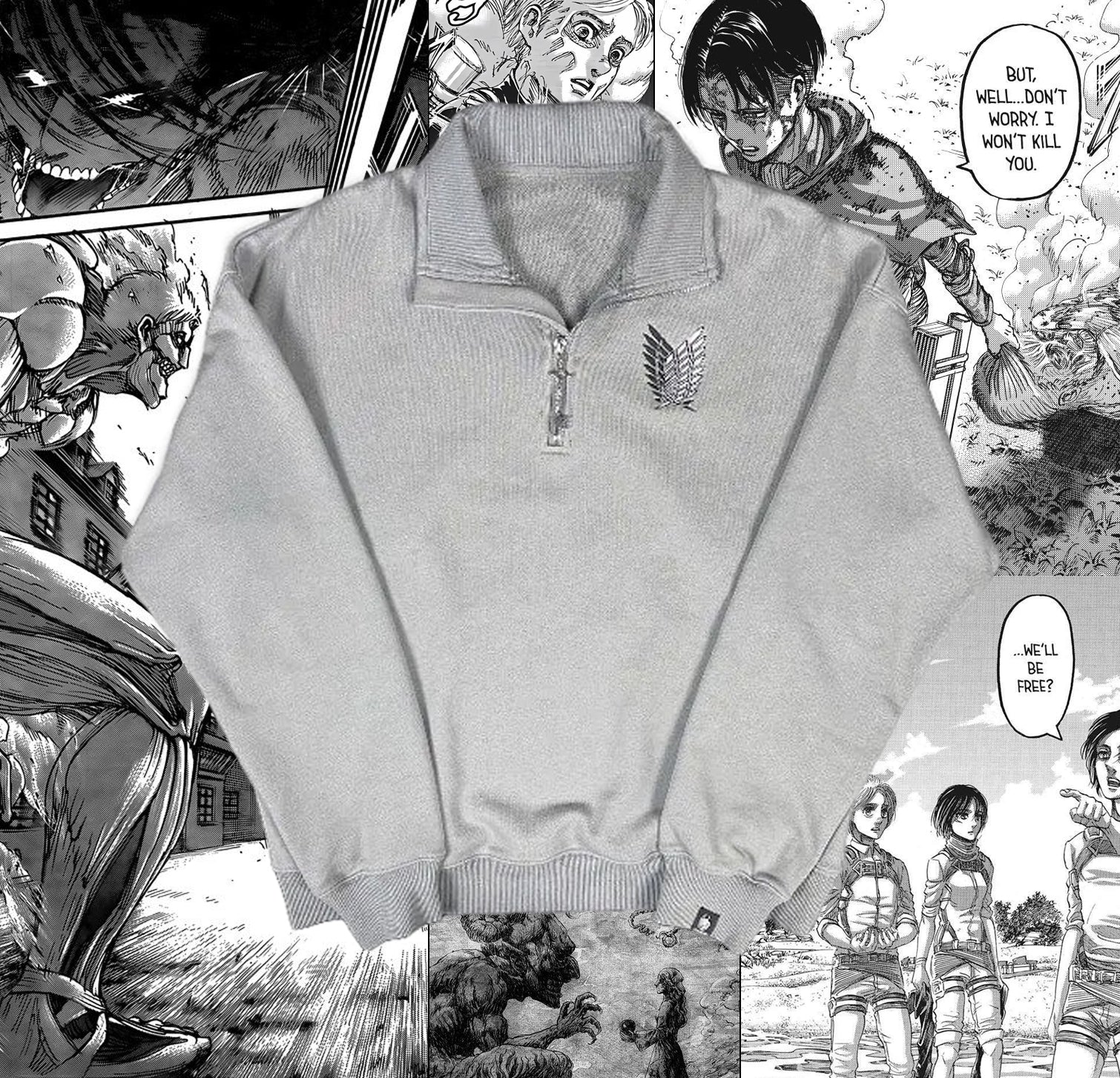 Attack on Titan - Wings Of Freedom Quarter Zip