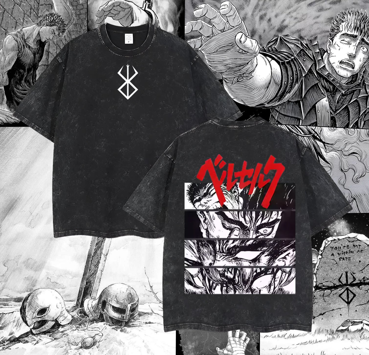 Camiseta Berserk – Guts Desatado