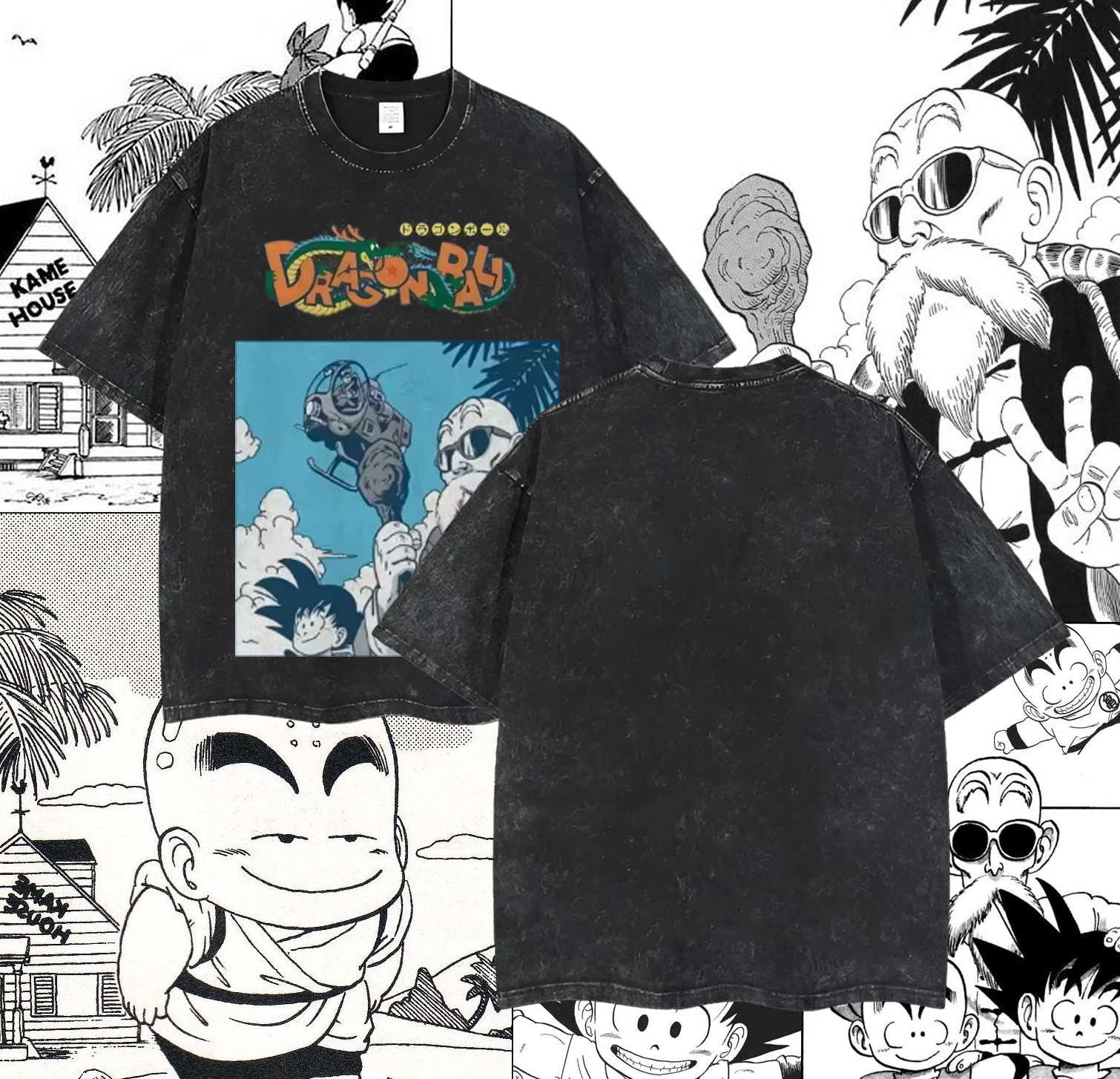 Camiseta Dragon Ball Retro – Kame House Edition
