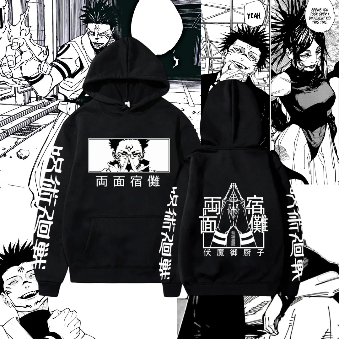 Sudadera Sukuna Manga Style – Jujutsu Kaisen