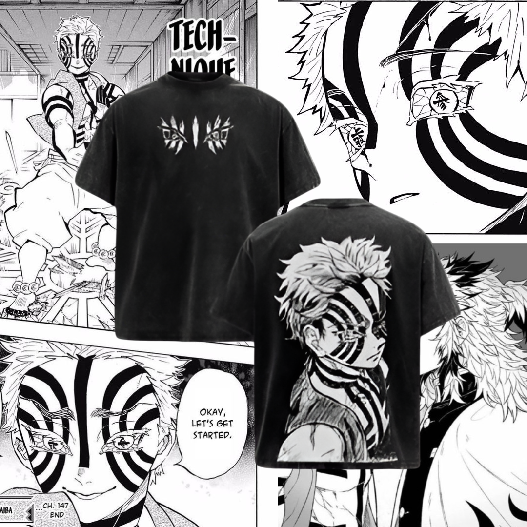 Camiseta Akaza Minimal – Kimetsu no Yaiba