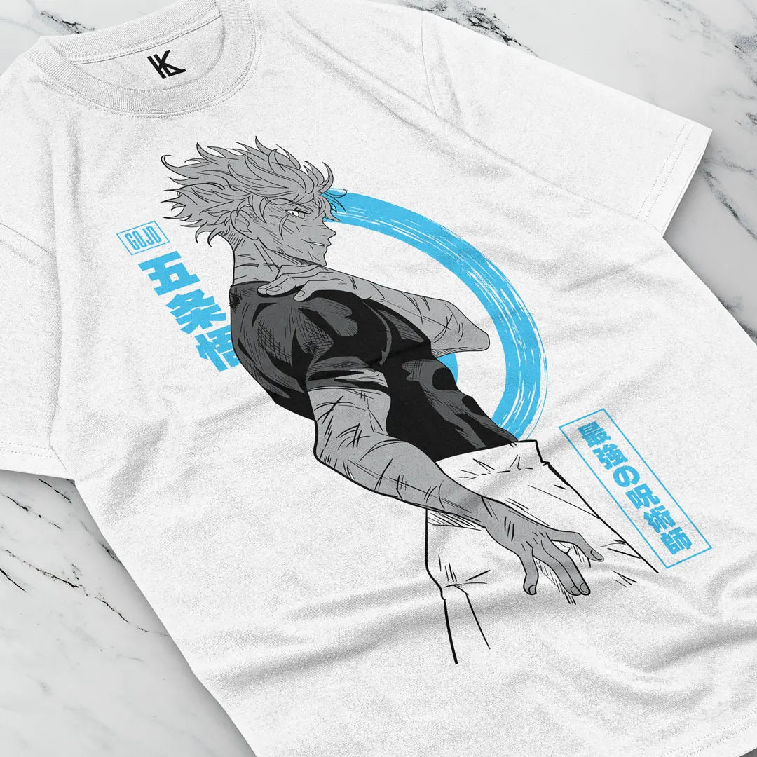 Camiseta Gojo Satoru – Jujutsu Kaisen | Edición Anime Unisex
