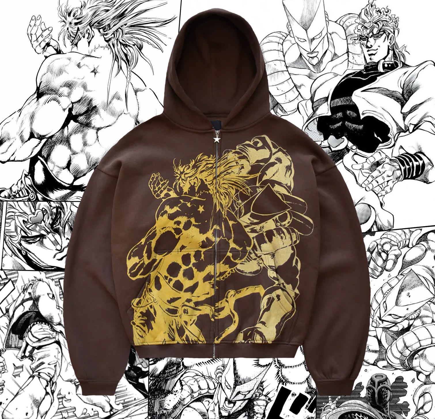 JoJo's Bizarre Adventure -The world Zip Up Hoodie